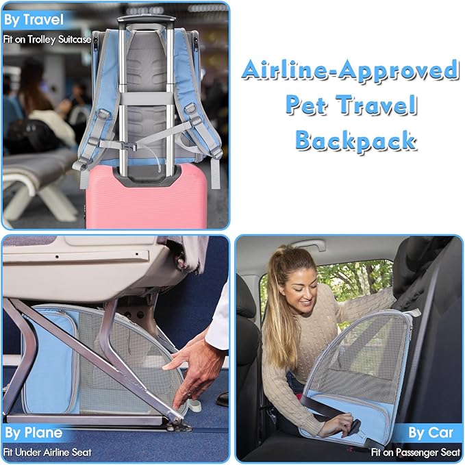 Cat Backpack Carrier, Large Pet Backpack - Image 6