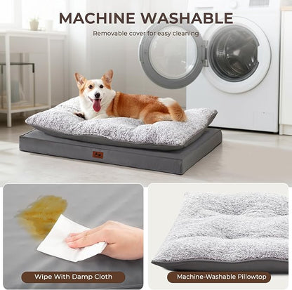 2-Pack Waterproof Dog Bed Medium Size Dogs, Plush Cushion & Orthopedic - Image 7