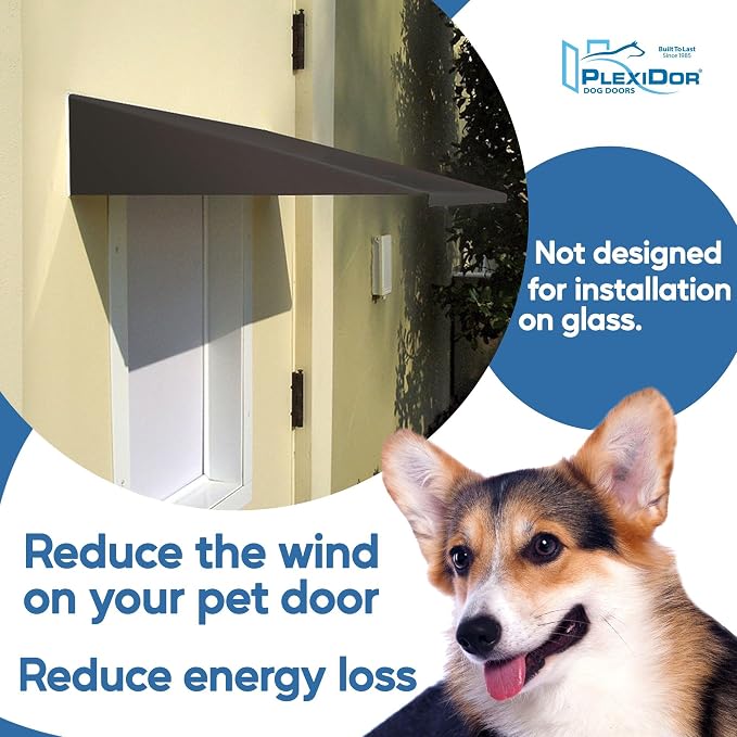 Plexidor Performance Pet Doors Universal Pet Door Awning - Image 3