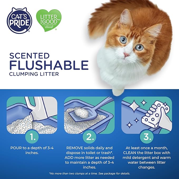 Cat's Pride Lightweight Clumping Litter: Flushable - Image 5