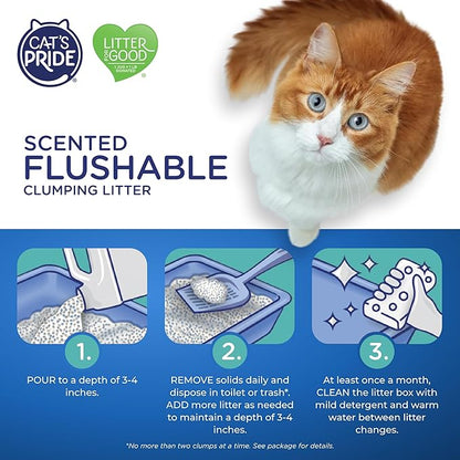 Cat's Pride Lightweight Clumping Litter: Flushable - Image 5