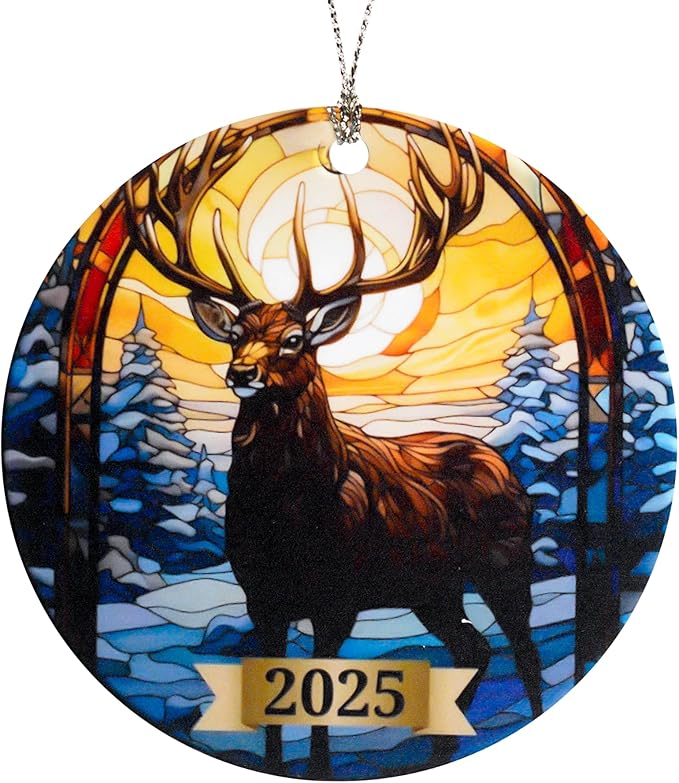Reindeer Ornament, Christmas Ornaments 2025, Hunting Ornaments by NELXI