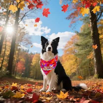 30 Pack Fall Dog Bandanas Bulk for Large Dogs 33 Inch XL Stitch Edge Dog - Image 6