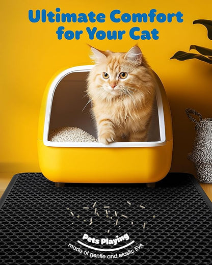 Cat Litter Mat - 23.2'' x 29.1'' Large Litter Trapping Mat, Waterproof - Image 3