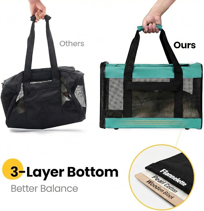 Cat Carrier Airline Approved, Soft-Sided Dog Carrier - Image 5