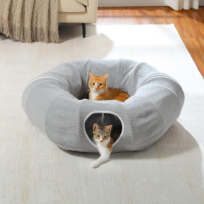 PEQULTI Cat Donut Tunnel with Bed - Image 8