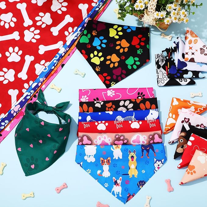 Kacctyen 50 Pcs Dog Bandanas Bulk Bandanas - Image 5