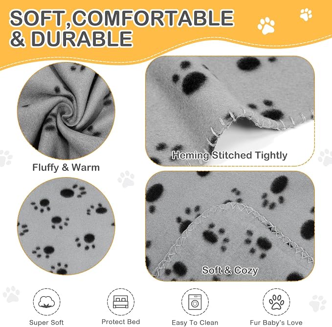 Tegeme 12 Pieces Fleece Blankets - Image 3