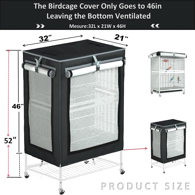 Universal Large Bird Cage Cover - Image 3