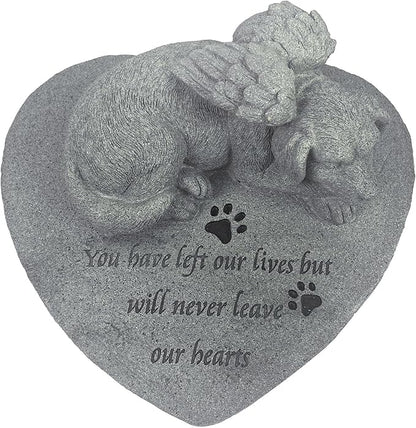 Angel Dog Pet Memorial Stone, Outdoor Decor, Pet Loss Headstone, Memorial - Image 4