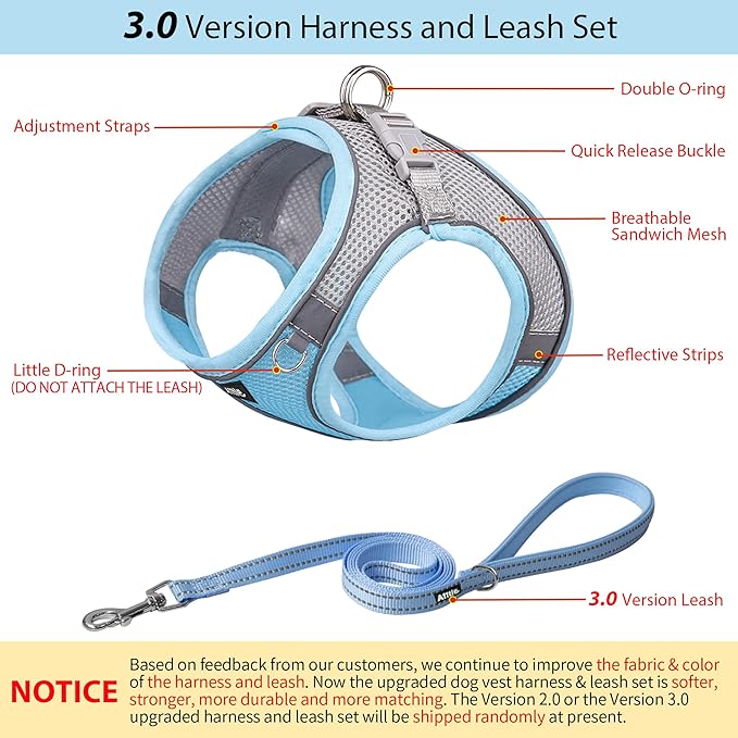 AIITLE Step in Dog Harness and Leash Set - Image 3