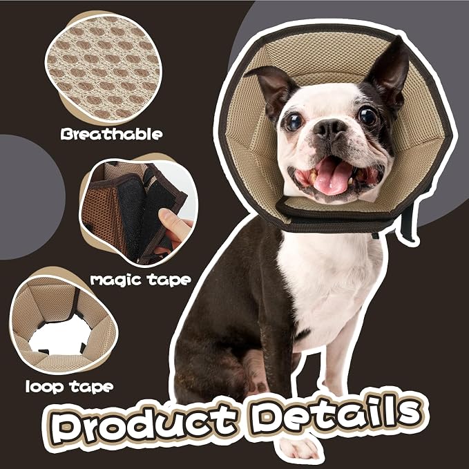 Dog Cone for Large Dogs After Surgery, Soft Dog Cone Collar for Dogs to Stop - Image 4