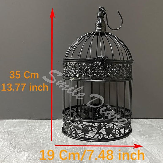 Round Birdcages Vintage Decorative Iron Bird cage Wedding Decor Flower cage - Image 2