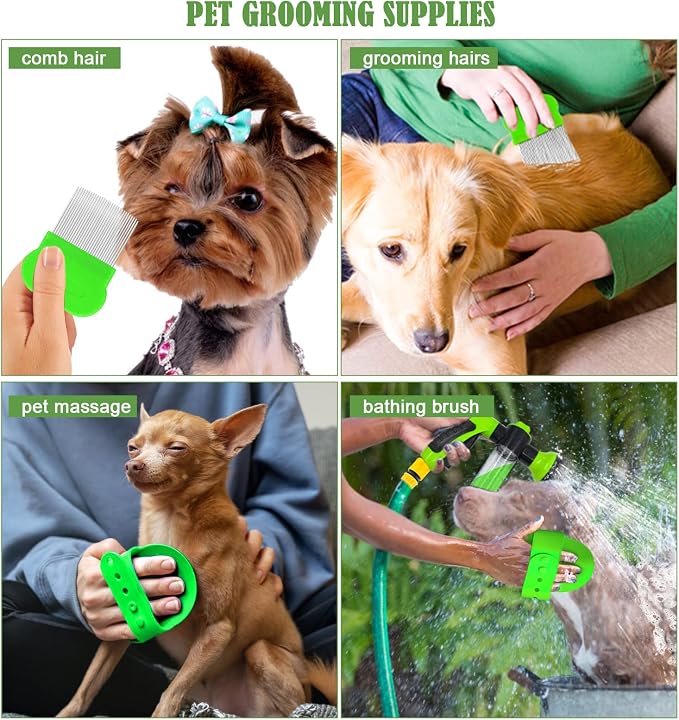 Dog Wash Sprayer Outdoor, 8-in-1 Dog Sprayer Hose Attachment - Image 6
