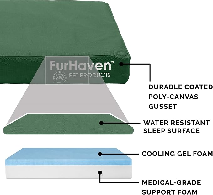 Furhaven Water-Resistant Cooling Gel Dog Bed - Image 4