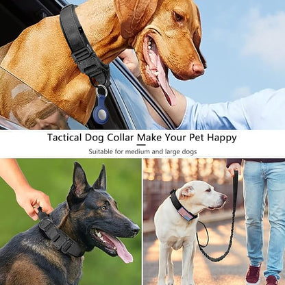 DAGANXI Tactical Dog Collar Leash Set, Adjustable Military Training Nylon Dog - Image 4