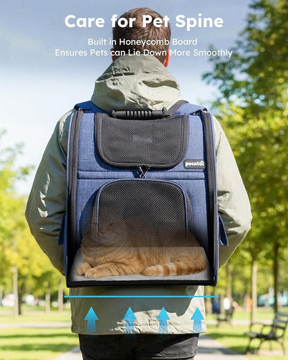 Pecute Cat Backpack Carrier Expandable, Pet Backpack - Image 8