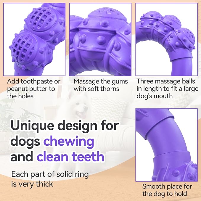 Indestructible Dog Chew Toys for Aggressive Chewers, Super Chewer Toys for - Image 4