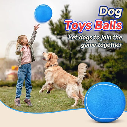 HETOO Dog Tennis Balls: Large 9.5 inch Herding Dog Toys Balls- Giant Outdoor - Image 5