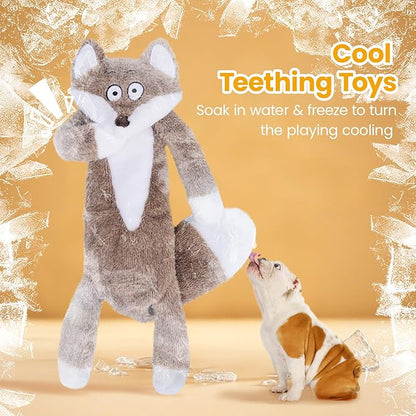 HGB No Stuffing Dog Toys for Aggressive Chewers, Squeaky Crinkle Plush Dog Toys - Image 8