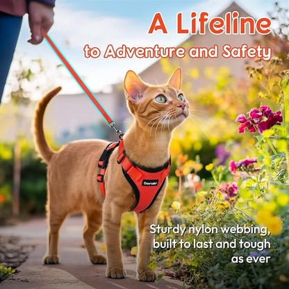 Dooradar Cat Harness and Leash Set, Escape Proof Safe Adjustable Kitten Vest - Image 7