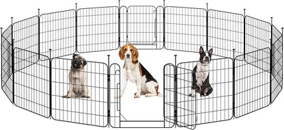Yaheetech Expandable Dog Playpen, 16 Panel 24 inch Puppy Playpen by Yaheetech