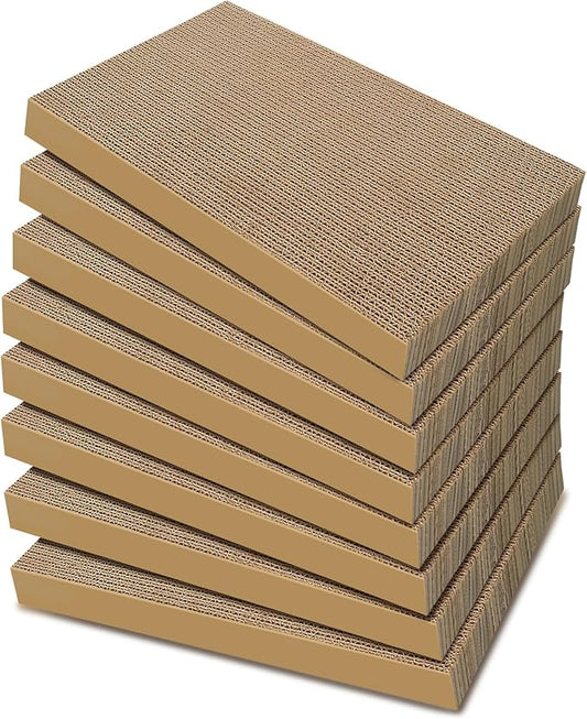 AGYM Cat Scratchers 8 Packs Refill Cat Scratching Pad Cardboard by AGYM
