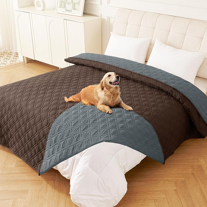 hyha Waterproof Dog Bed Blanket, Soft Pet Blankets, Waterproof Couch Cover by hyha