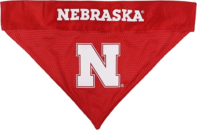 Pets First Collegiate Pet Accessories, Reversible Bandana, Nebraska Cornhuskers - Image 3