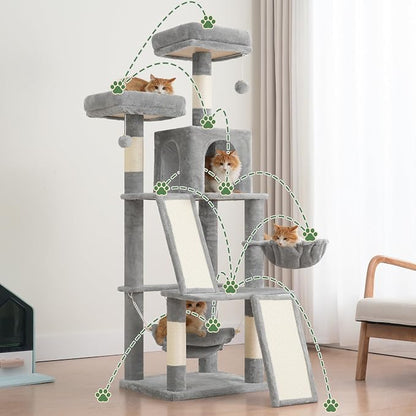 Multi-Level Cat Tree for Indoor Cats, Cat Tower - Image 6