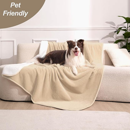 gogobunny Dog Blanket, Waterproof Reversible Sherpa Fleece Throw Blanket - Image 5