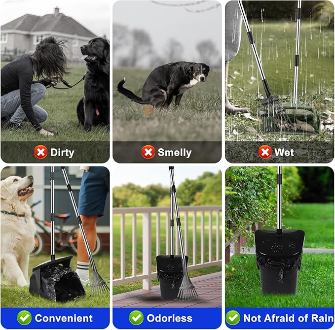 39.8'' Long Handle Dog Pooper Scooper - Image 5