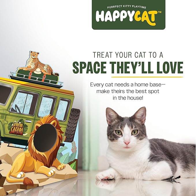 HappyCat Safari Truck Cat Scratcher House - Image 6