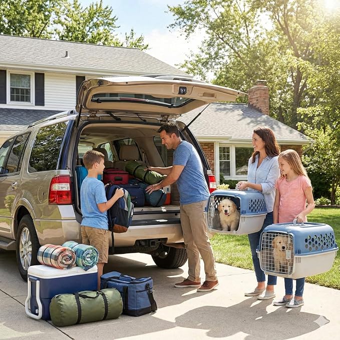 Portable Double Door Plastic Pet Carrier - Image 8