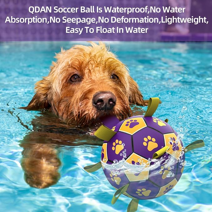 QDAN Dog Ropes Toys, Soccer Ball - Image 6