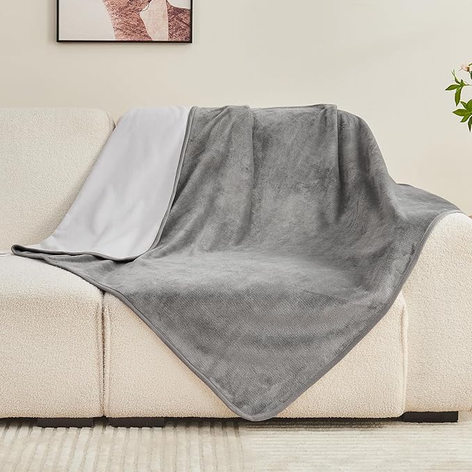 Waterproof Blanket 40"x60" for Adults, Reversible Waterproof Bed Cover for Dogs by Yaning