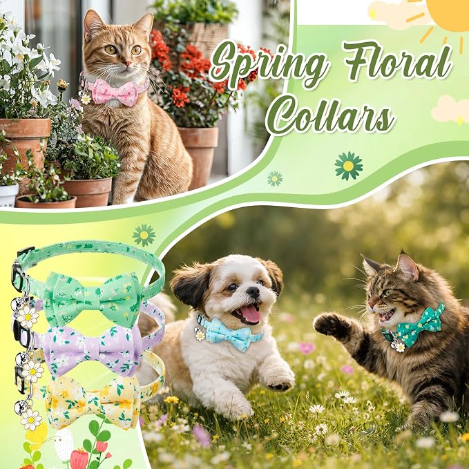 Hsei 6 Pcs Spring Cat Collars Bulk - Image 2