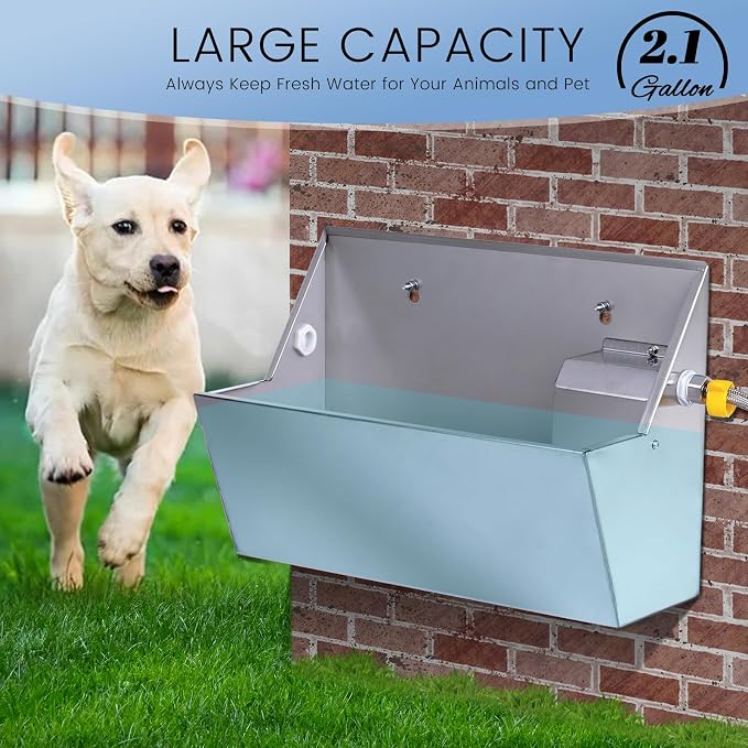 Automatic Water Dispenser for Dog, 2.1 Gallon Dog Water Bowl Dispenser for - Image 2