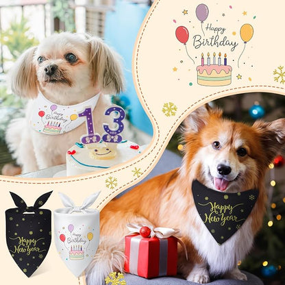 Weewooday 50 Pcs Holiday Dog Bandanas Bulk - Image 4