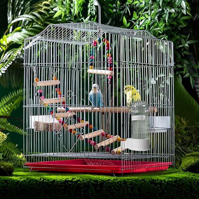 Pet Bird Automatic Water Dispenser, Bird Cage Hanging Drinking Device, - Image 5