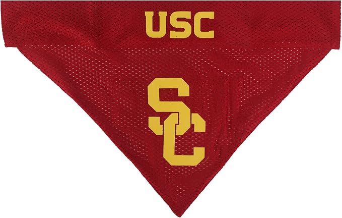 Pets First Collegiate Pet Accessories, Reversible Bandana, USC Trojans - Image 3
