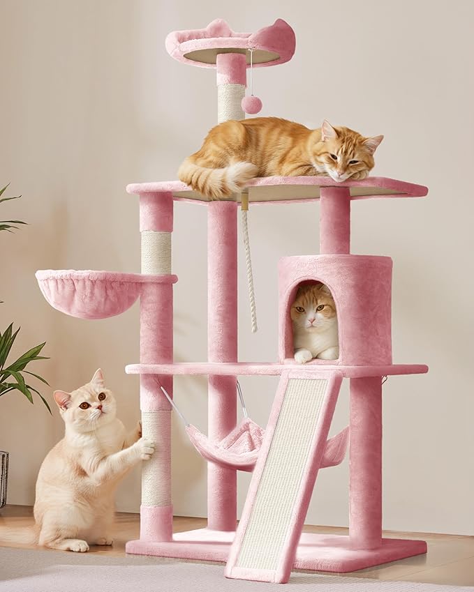 Yaheetech 63.5″ H Cat Tree, Cat Furniture by Yaheetech