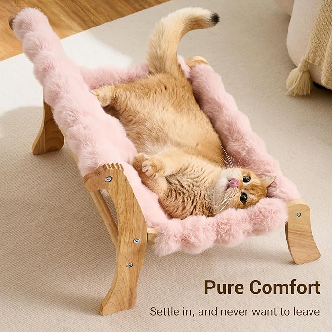 Solid Wood Cat Couch Bed for Indoor Cats, Modern Cat Sofa - Image 9