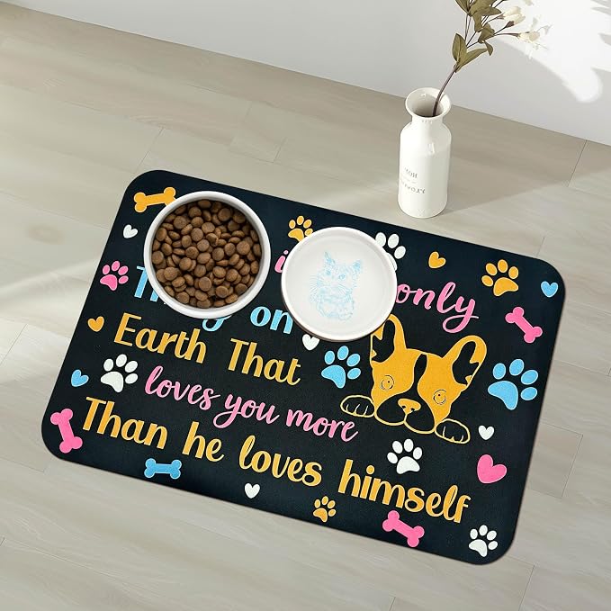 Pet Feeding Mat for Floors Waterproof Dog Mat for Food and Water Absorbent - Image 9