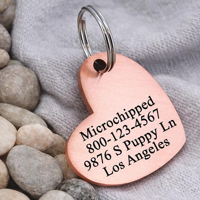Ultra Joys Dog ID Tag, Custom Dog Tag Personalized Cat Tag, Pet ID Tag - Image 3