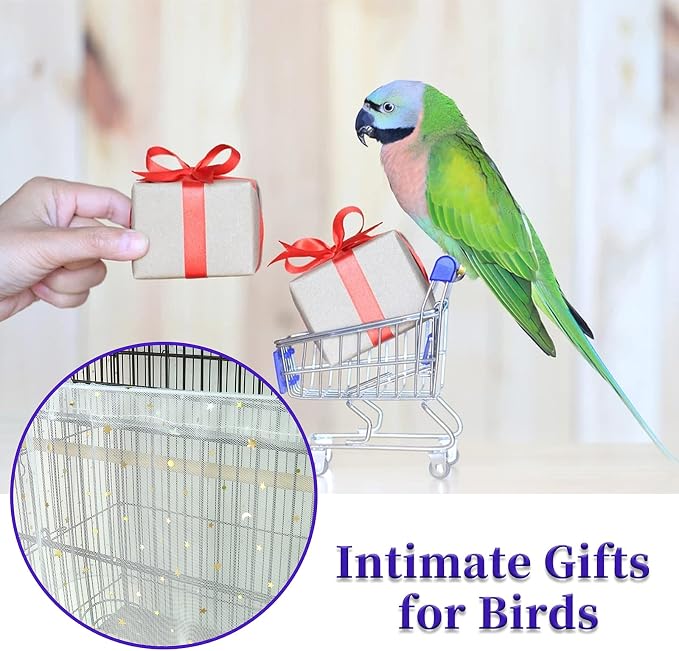 Daoeny Large Bird Cage Cover, Bird Cage Seed Catcher, Adjustable Soft Nylon - Image 7