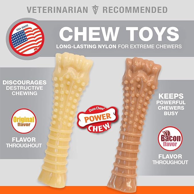Nylabone Textured Knuckle Bone Power Chew Toy - Image 2