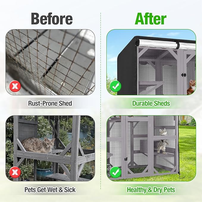 Kingling Outdoor Cat House Cover - Image 5