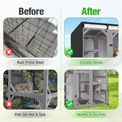 Kingling Outdoor Cat House Cover - Image 5