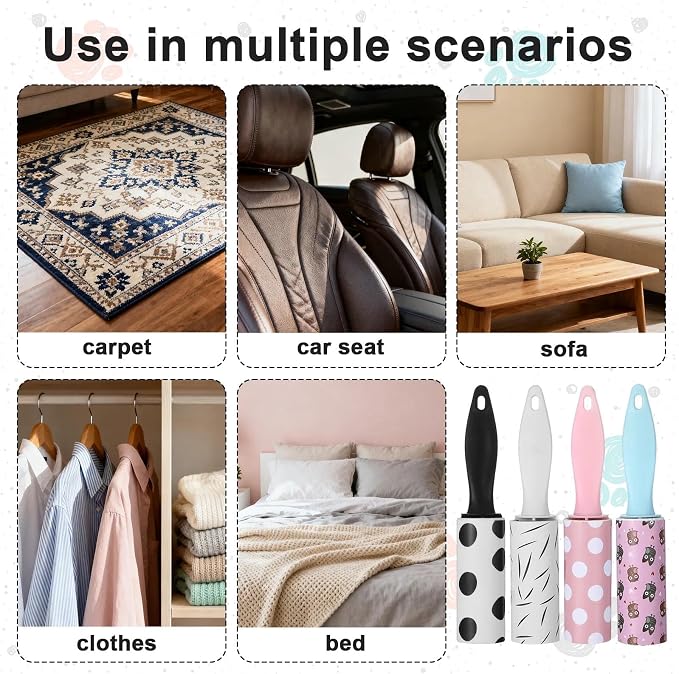 24 PCS Mini Lint Roller 720 Sheets Lint Rollers - Image 3